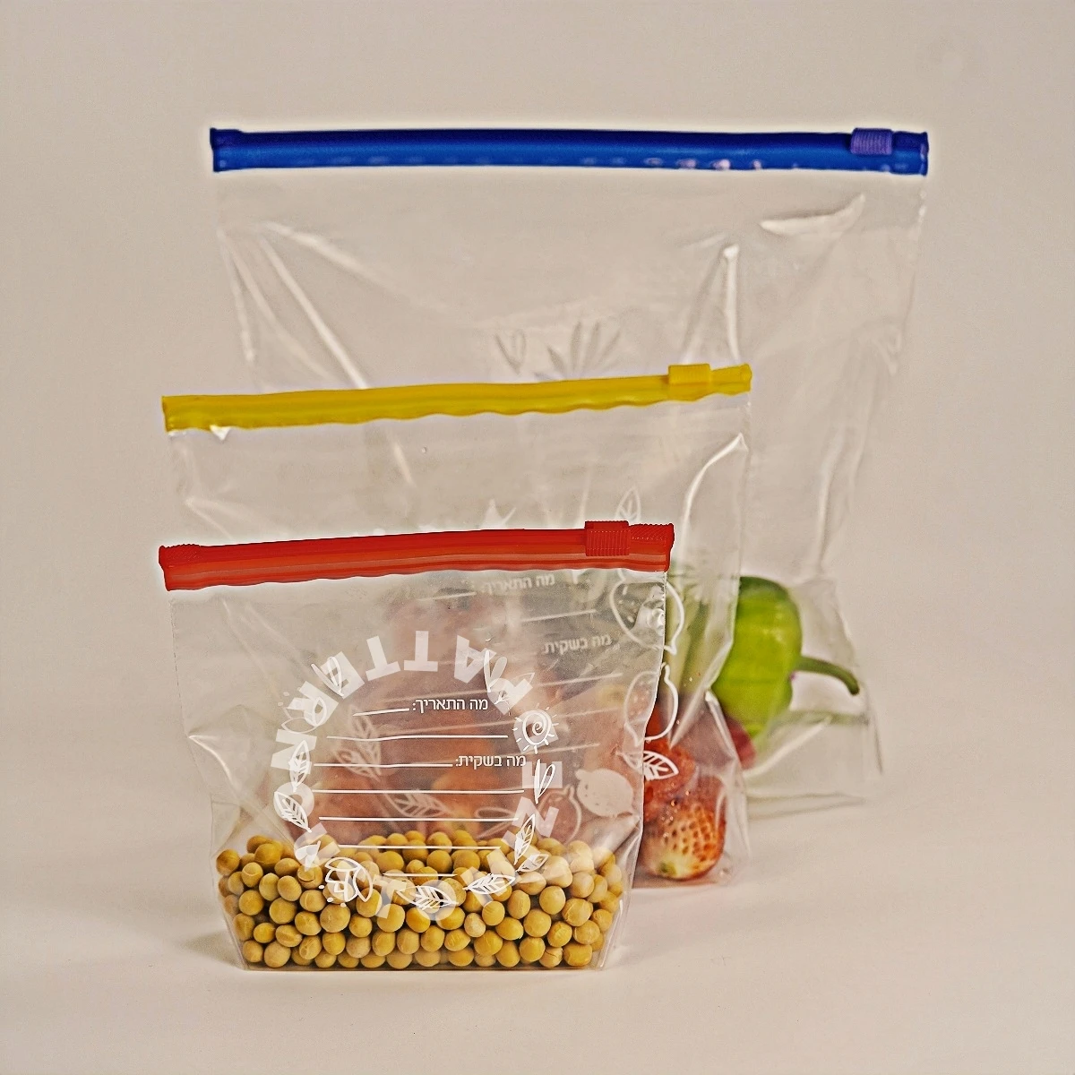 wholesale ziplock Slider bag Food Packaging freezer zipper slider bag custom freezer stand up ziplock bag