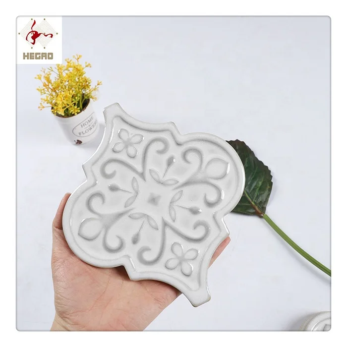 Керамические фонарики 17,3x15 см, декоративные плитки белого цвета, 3d кирпичи, глянцевая отделка, стена для кухни и ванной
