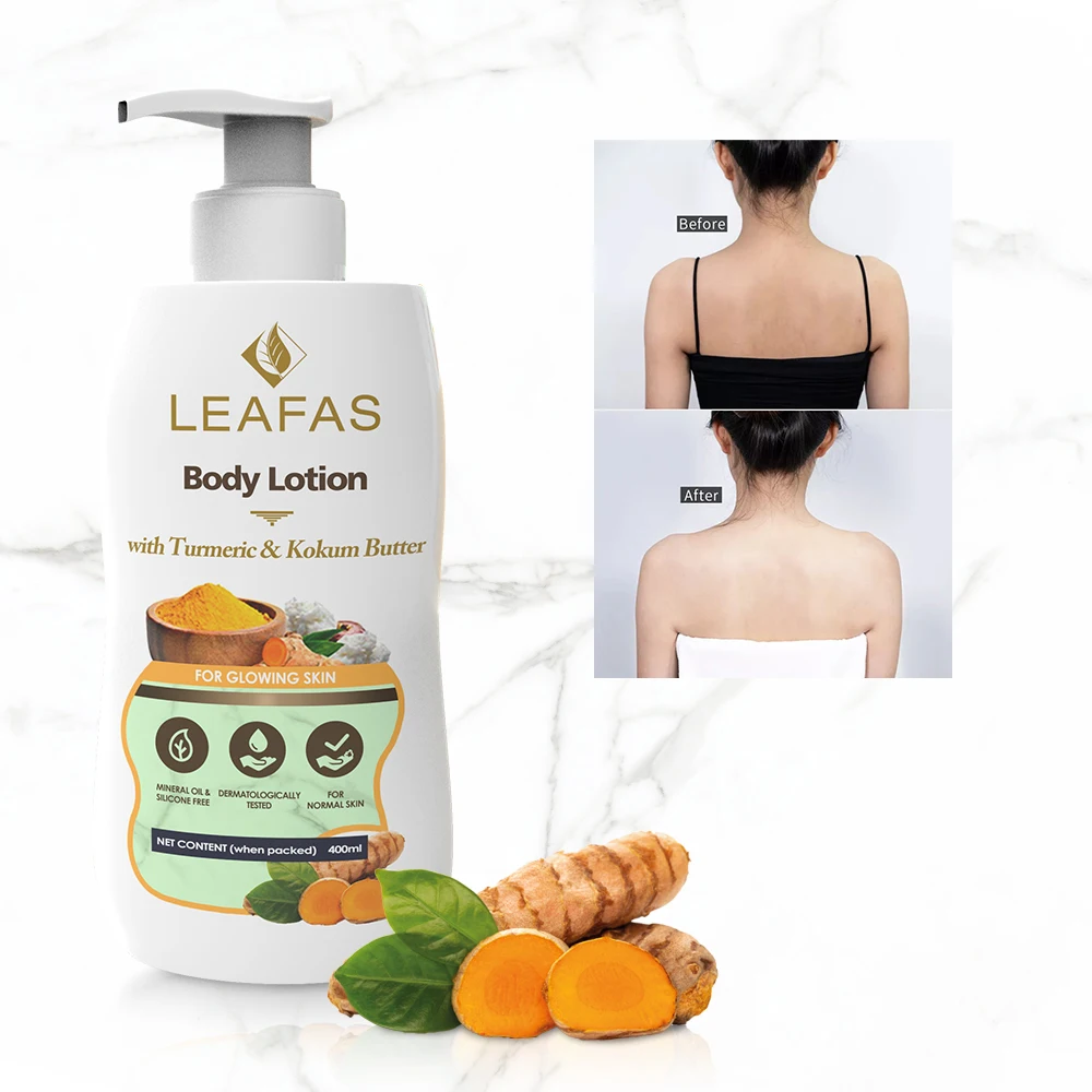 New design private label whitening turmeric body lotion/ body cream