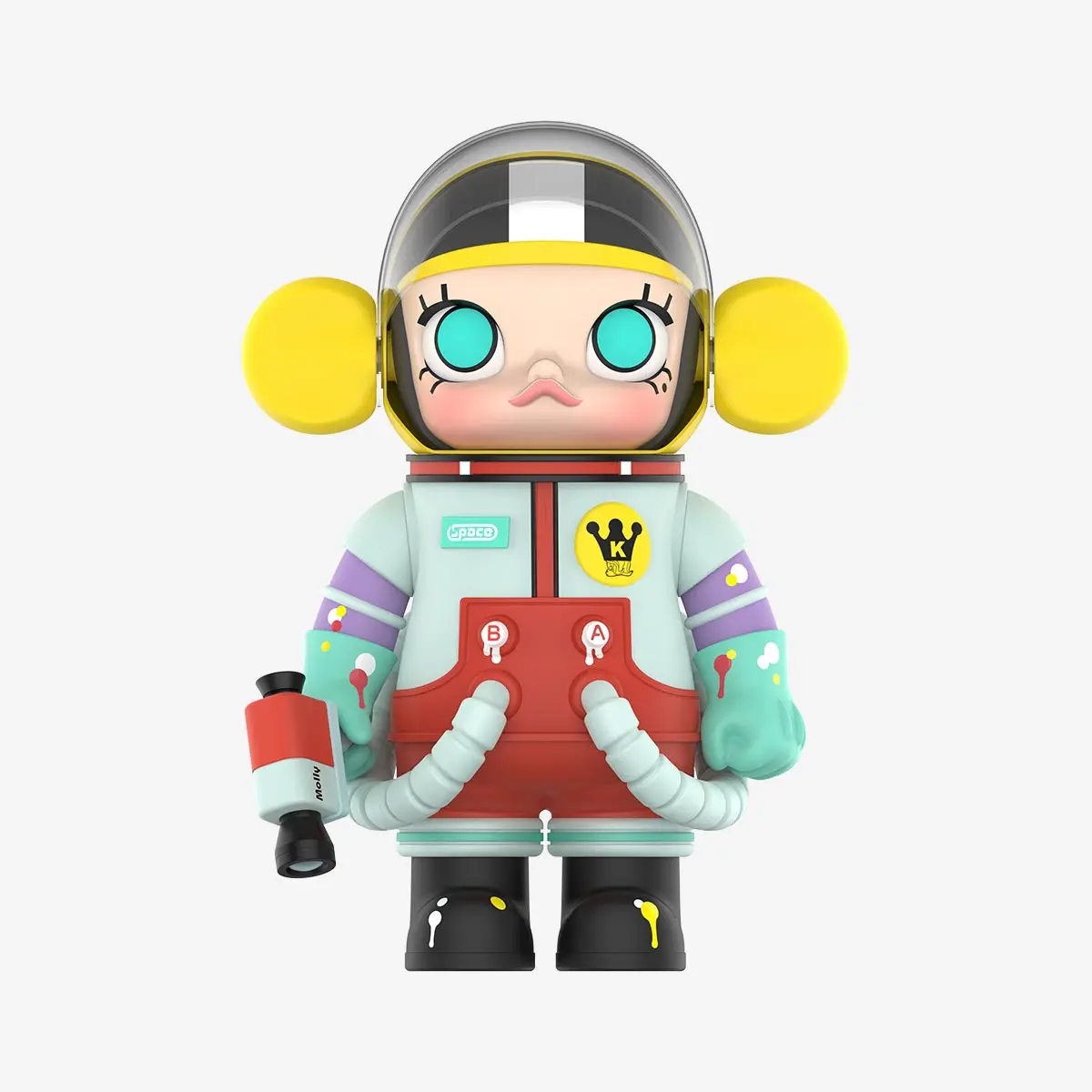 Hot Sale 100% Original Mart Mega Collection 1000% Space Molly Little Painter Anime Figure Trendy Decoration Toy
