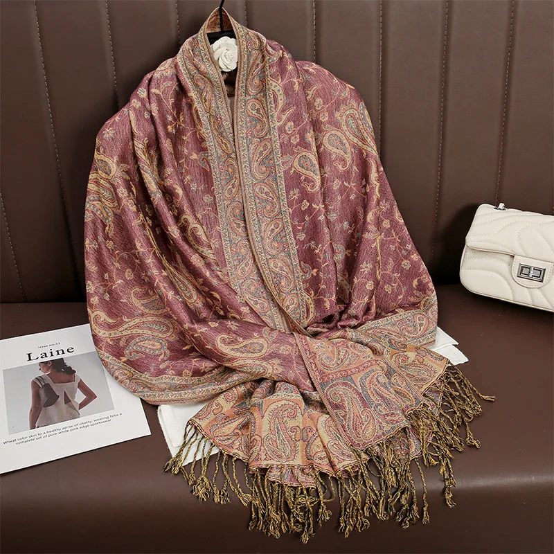 High quality pashmina scarf paisley chinese style lady fashion shawls Scarf