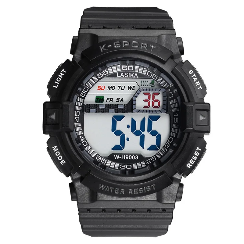 LASIKA W-H9003 digital big screen wrist watches waterproof 30M facotry price sport OEM watches