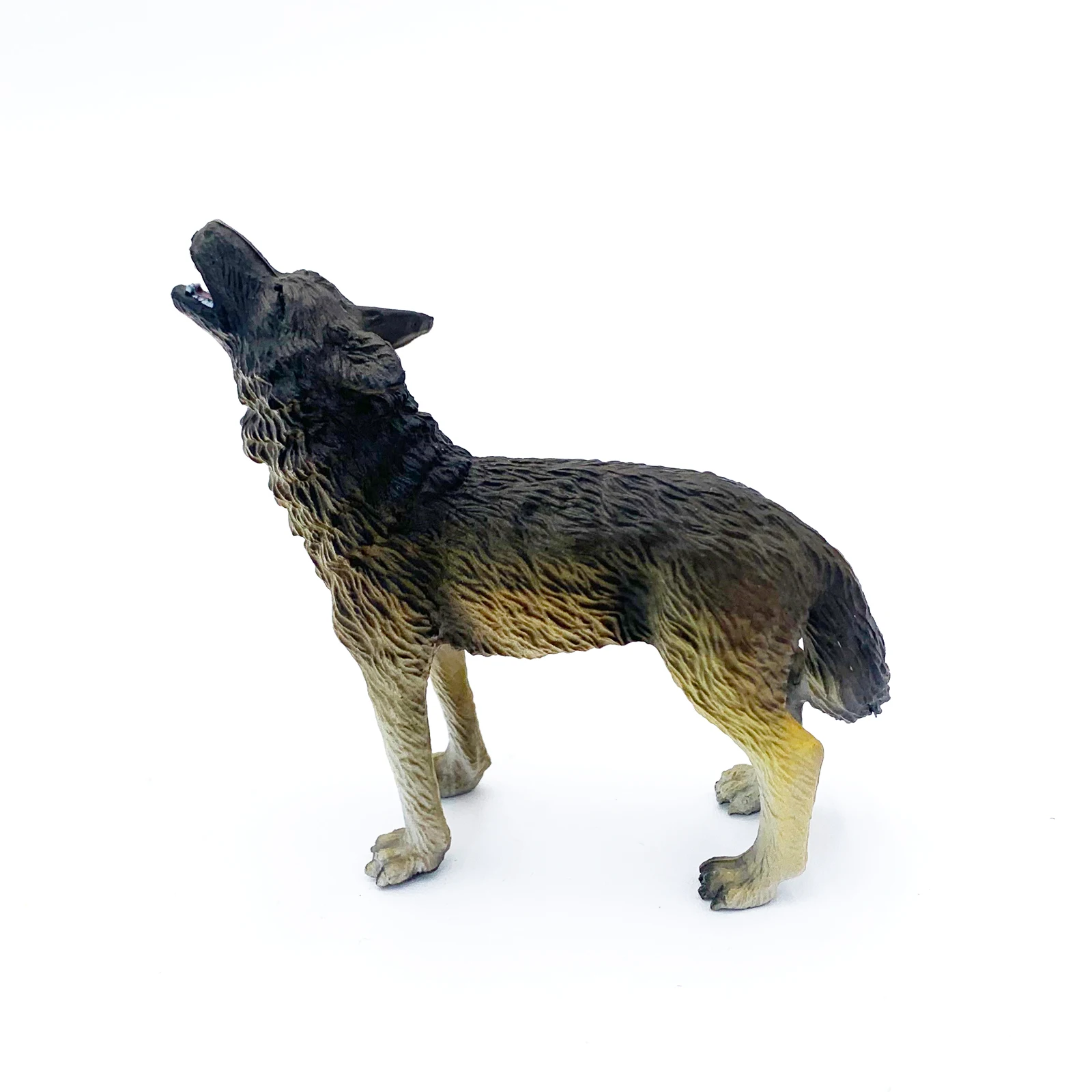Realistic High Quality PVC Plastic Animal Figure Toys Realistic Pet Eco-friendly Animal Roaring Wolf Figure Toys