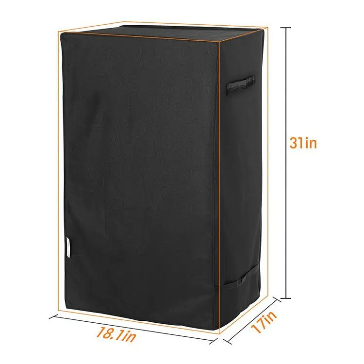 Free Sample fish Smoker Cover Fits heating Electric Smoker oil with Wind Against Nylon Tape Straps