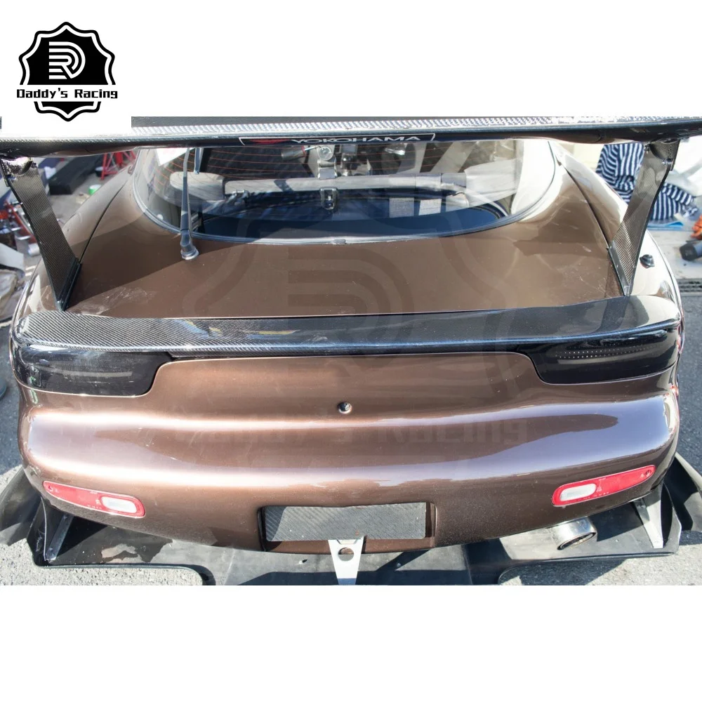 Carbon Fiber Rear Trunk Spoiler Wing Fit For Mazda RX7 FD3S 1992-2002 New Style Car Tuning Spoiler High Quality