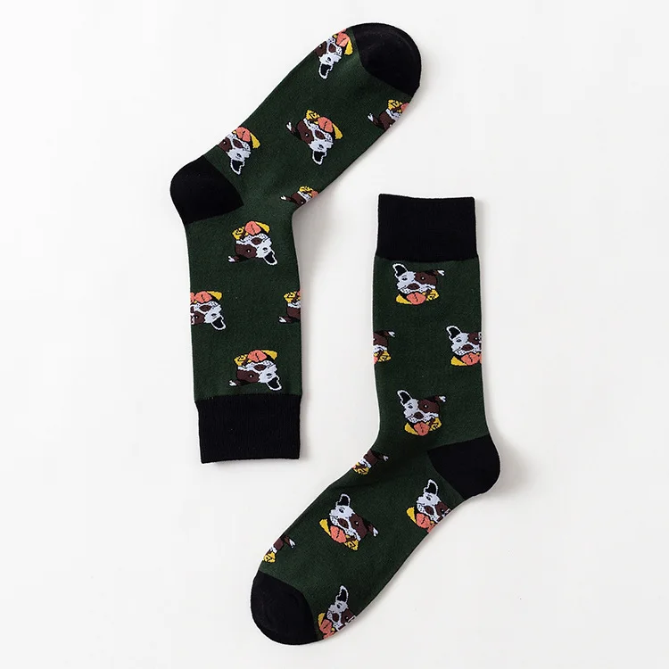 
Wholesale Cotton Kinds Animal Pugs Dog Cartoon Mens Socks 