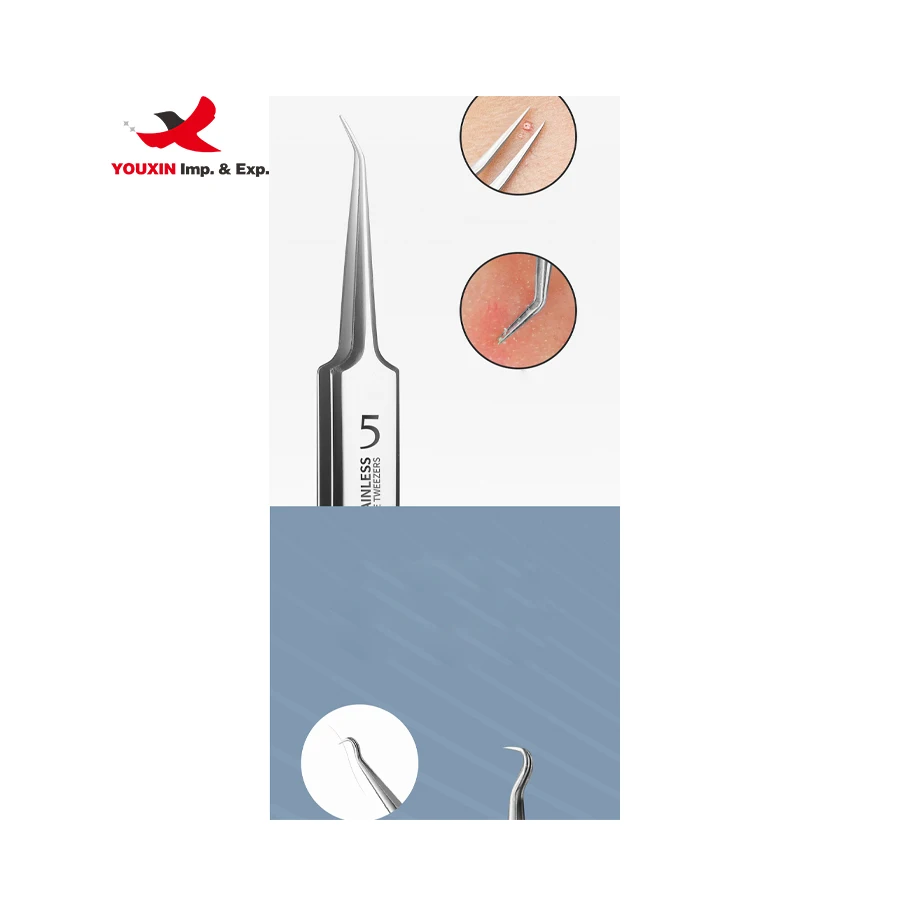Wholesale Silver Stainless Steel Acne Blackhead Removal Needles Pimple Spot Comedo Extractor Tools