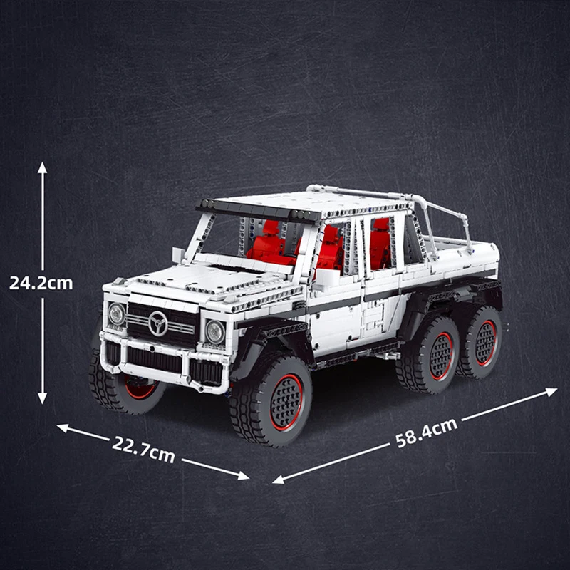 Mould King 13061 Technical Moc Blocks Double Monster Electric Rc SUV Car Building Blocks Off-Road Compatible Toy For Kids Gifts