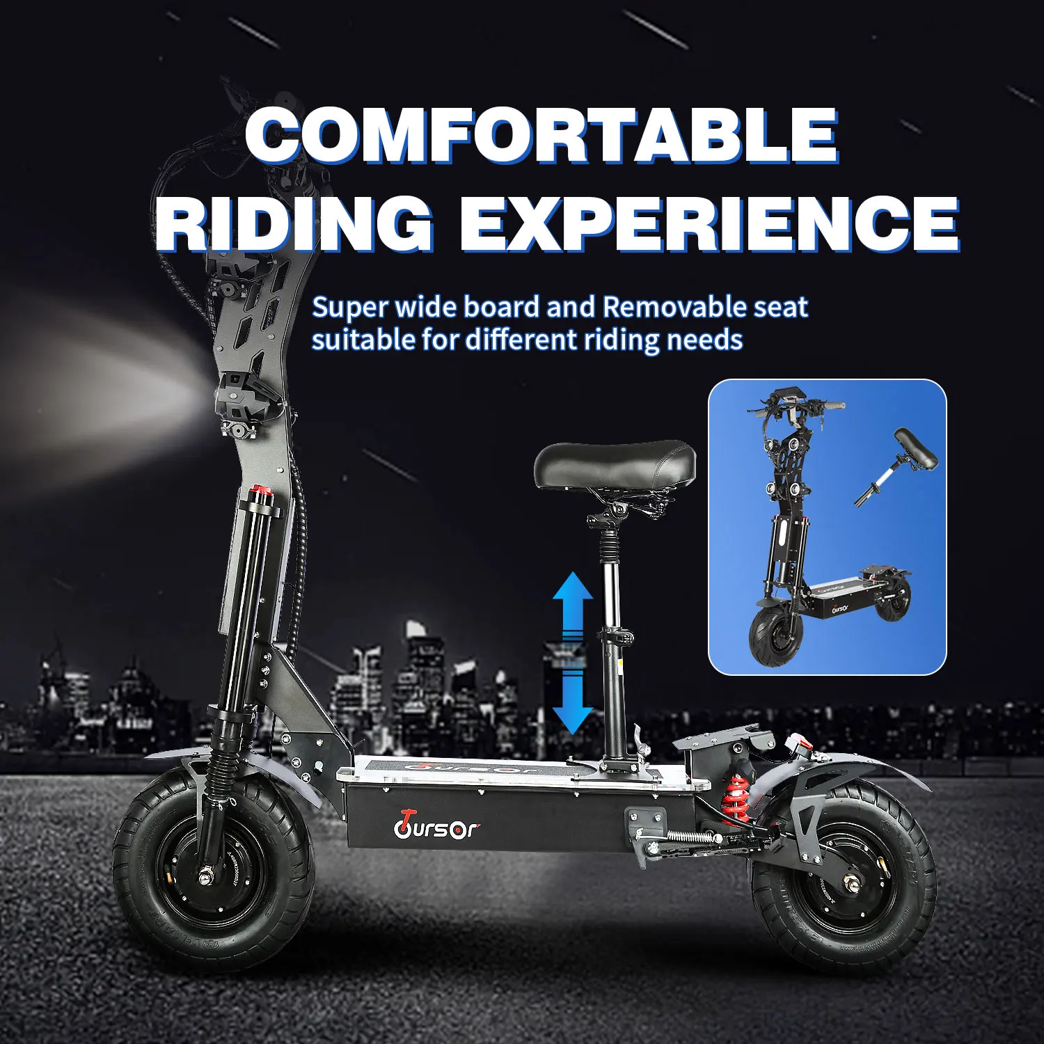 Dokma DTORO Overseas warehouse in the Canada Adult electric scooter balancing E-scooter fast high speed with off road scooter