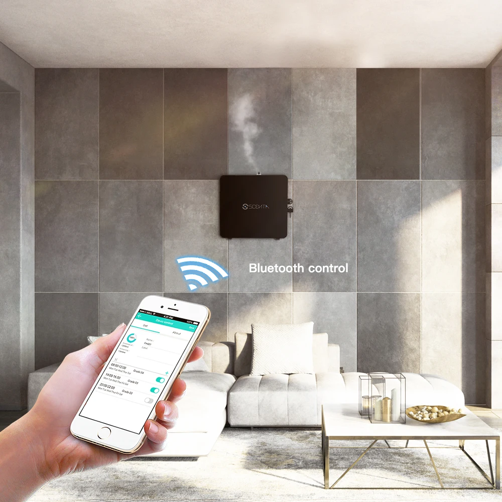 SCENTA Luxury Aromatherapy Essential Oil Diffuser Custom Logo Fragrance Home Nebulizer Automatic Spray Air Freshener Machine