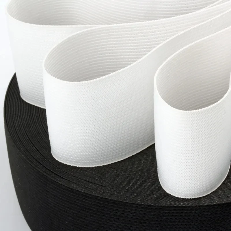 Tips Pants Knitted Crocheted Elastic Band Tape Underwear Webbing Rubber Drawcord Stocklot Polyester Custom Logo Printed