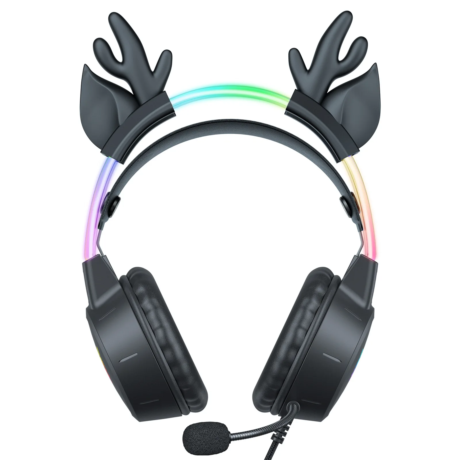 Hot Selling X15pro Headphones with Cute Animal Ears and Glowing Headband Ideal for Esports Gaming and Computer Use