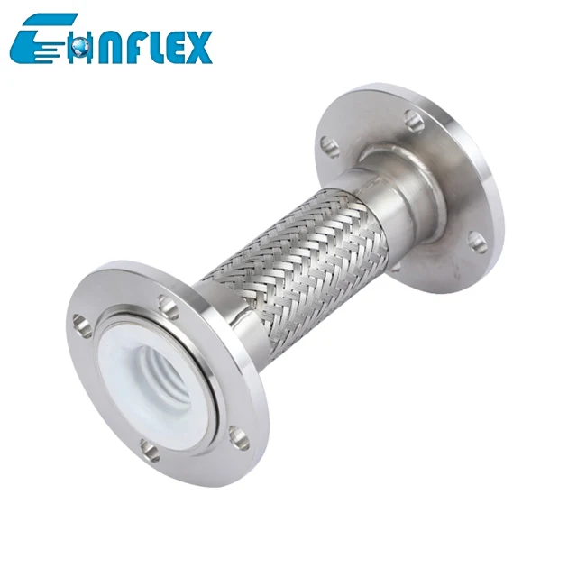 Stainless Steel Metal Hose with PTFE Lining Metal Braided Hose Mesh Flex hose pipe