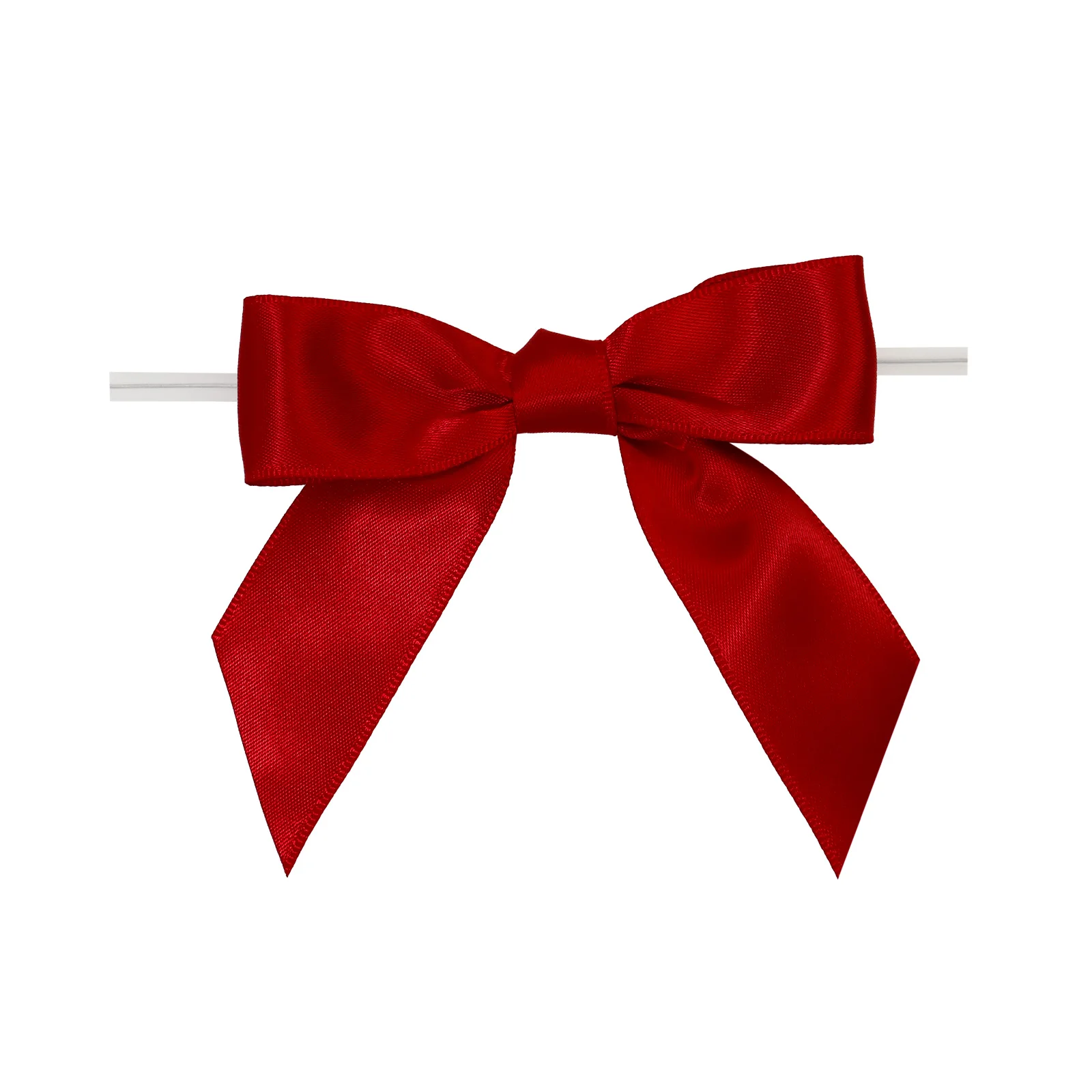 Royal Red Floral Christmas Decoration Ribbon Bow Organic Gift Wrap Spool for Weddings for Candy Wrapping Polyester Organza