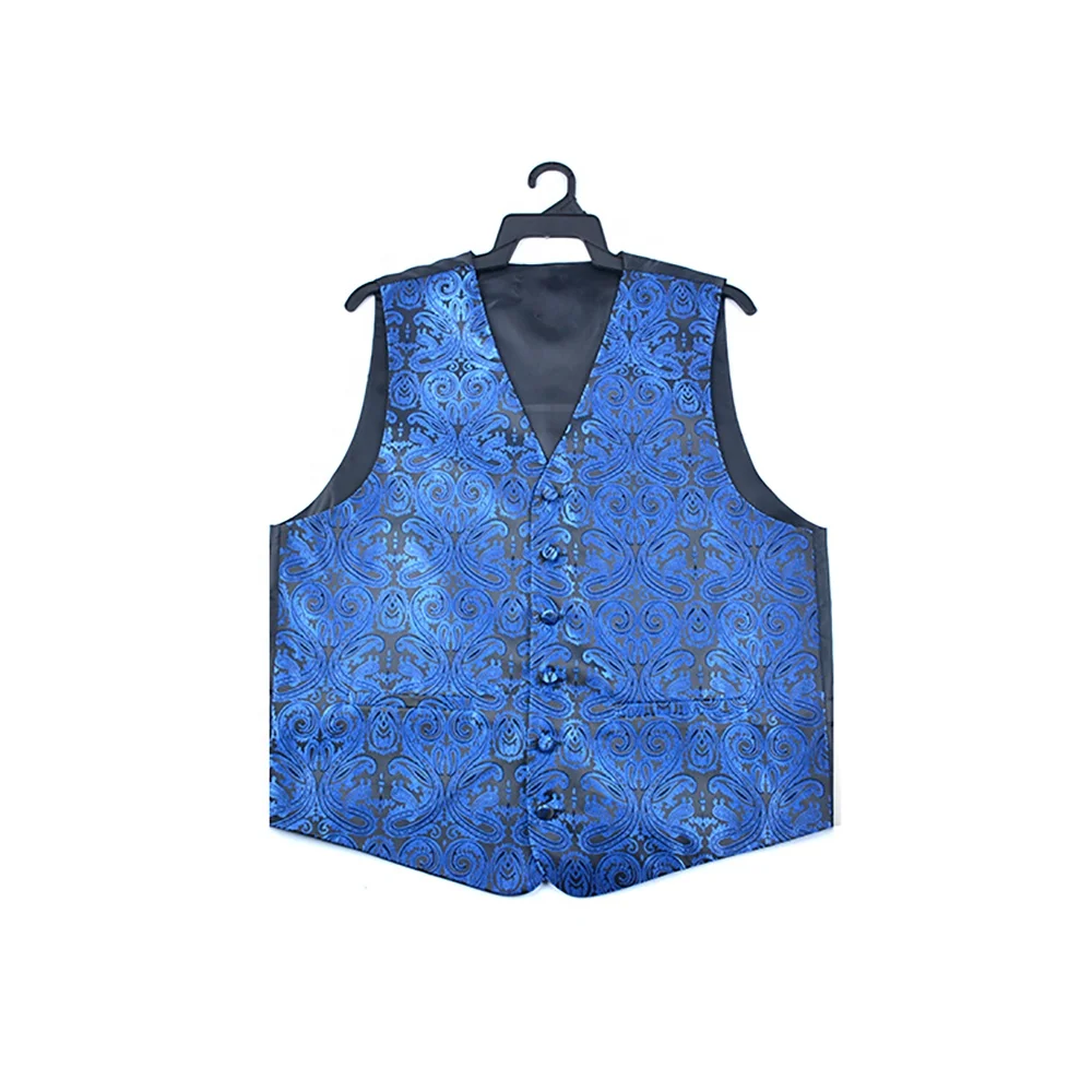 
Amazon, ведущий бренд Dynastyle, новейший дизайн, полиэстеровый тканый мужской жилет для свадебного костюма 