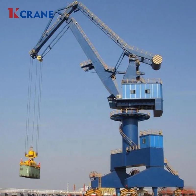 High Quality Heavy Duty Swing Portal Jib Crane Outdoor Industry Portal Harbor Crane 25t