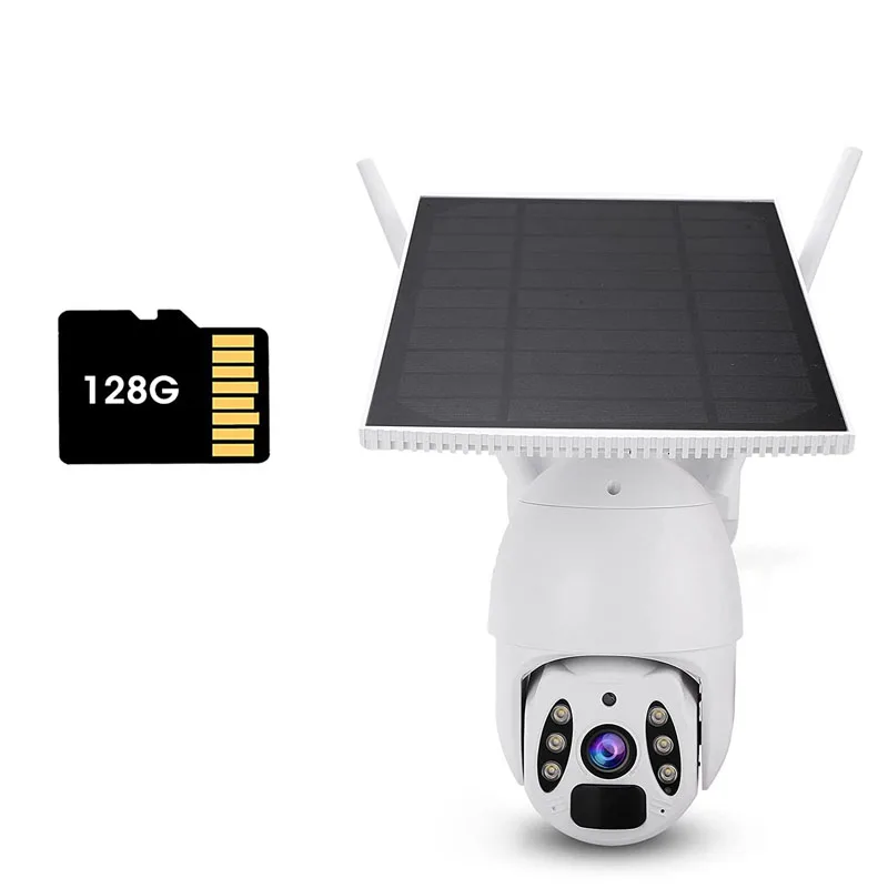 Новейший PIR ночного видения уличная Беспроводная PTZ WiFi HD наблюдение охранная сеть CCTV Солнечная камера