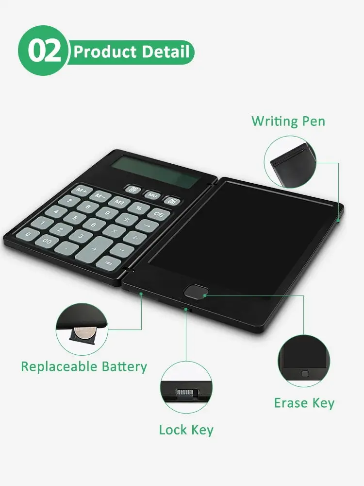  OEM калькуляторы по низкой цене с доска для письма ЖК экраном 12 цифр dalculator офиса и