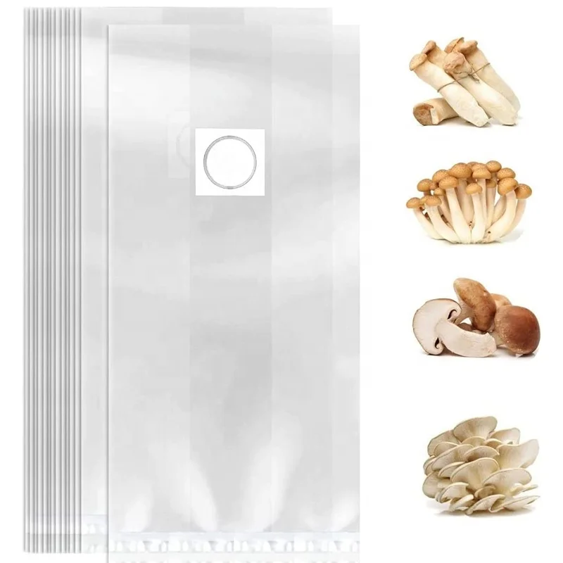 Mushroom Bags Grow Liquid Culture Mushroom-growing-bags for Grower Ready to Inoculate 320mm X650mm Plastic Breathable