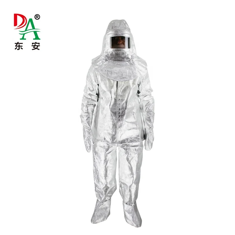 1000 degrees Anti radiation Aluminized fire fighting suits  anti heat  suit