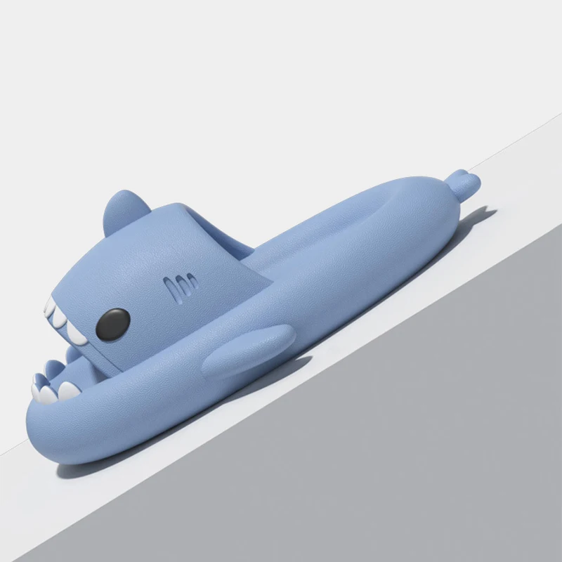Мягкие тапочки из ЭВА в форме акулы для взрослых, детей, дома, пляжа, улицы, Мультяшные слайды в форме акулы для детей, 2023