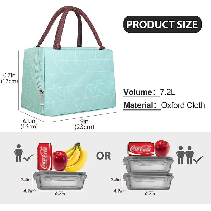 Lunch box beach cooler bag insulated lunch bag for school
