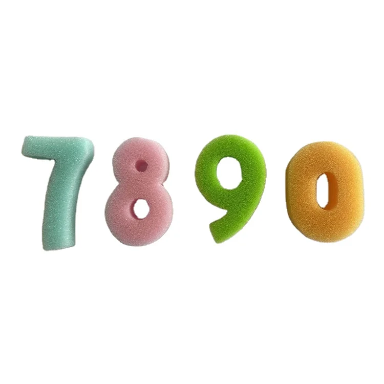Low Price Promotional Various Good Quality Digital Shape Kids Sponge Seal Stamp