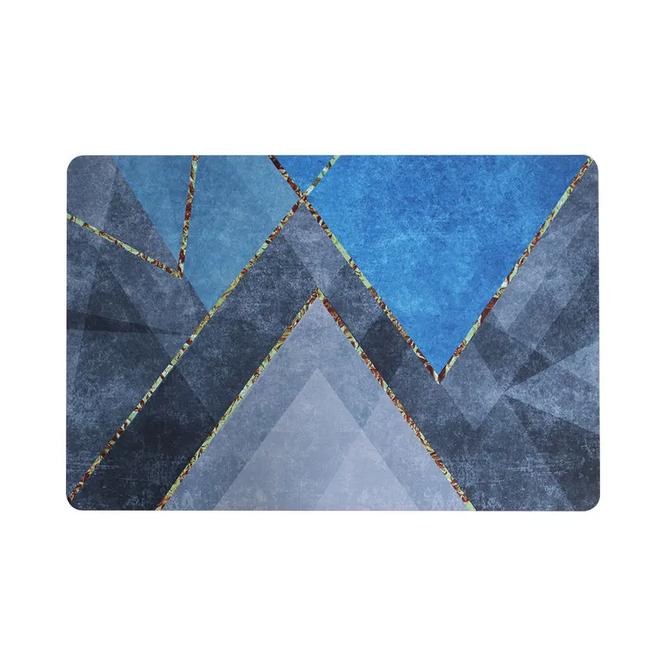 Soft diatomite bath mat, absorbent and quick-drying bathroom shower mat, large thin non-slip diatomite mud bath mat suitable for