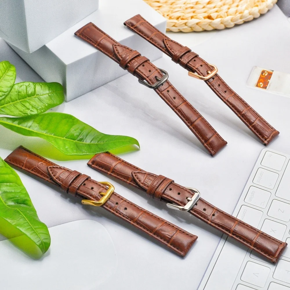 Wholesale fashion Cheap price split hide handmade leather watch strap for 12 14 16 18 20 22 23 24 mm watch band