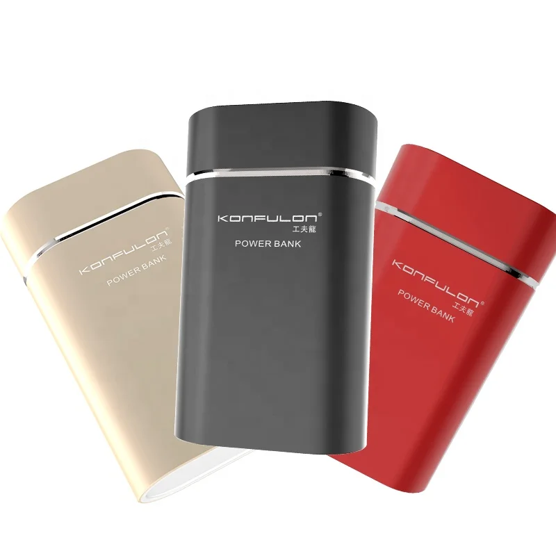 Konfulon Hot Selling Products 2023 Promotion Cheap Price Power Bank 10000mah 2.1A Mini Popular Products Power Bank For Cellphone