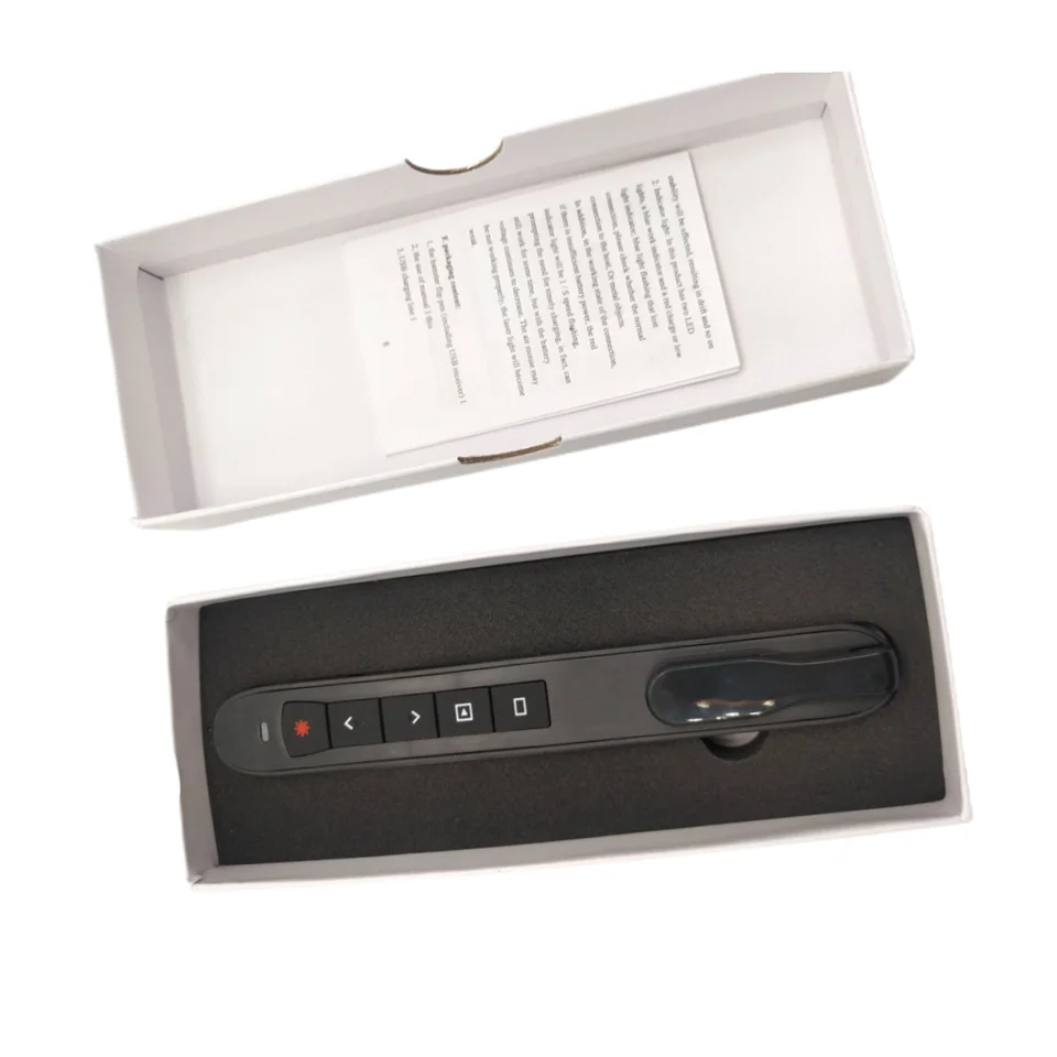 2.4G RF Wireless Presenter PPT Presentation Rechargeable Red Laser page turning pen Remote Control Air Mouse PowerPoint Clicker