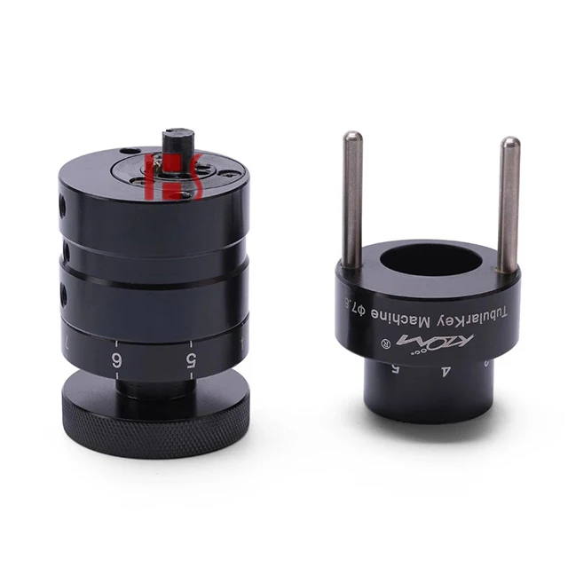 High Precision Klom Portable Tubular Cylindrical Key Duplicator Copy Machine Diameter 7.0-7.3-7.5-7.8MM 081004