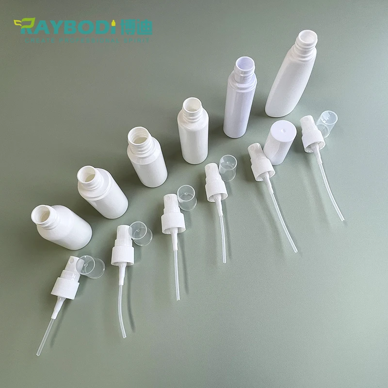 Factory wholesale 10ml 15ml 20ml PP PE Empty plastic mouth nasal fine mist spray bottle