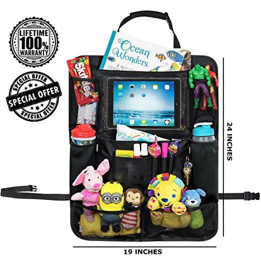 Автомобильный Органайзер на заднее сиденье с держателем для планшета для детей и малышей изолированные термокарманы автомобильный Органайзер