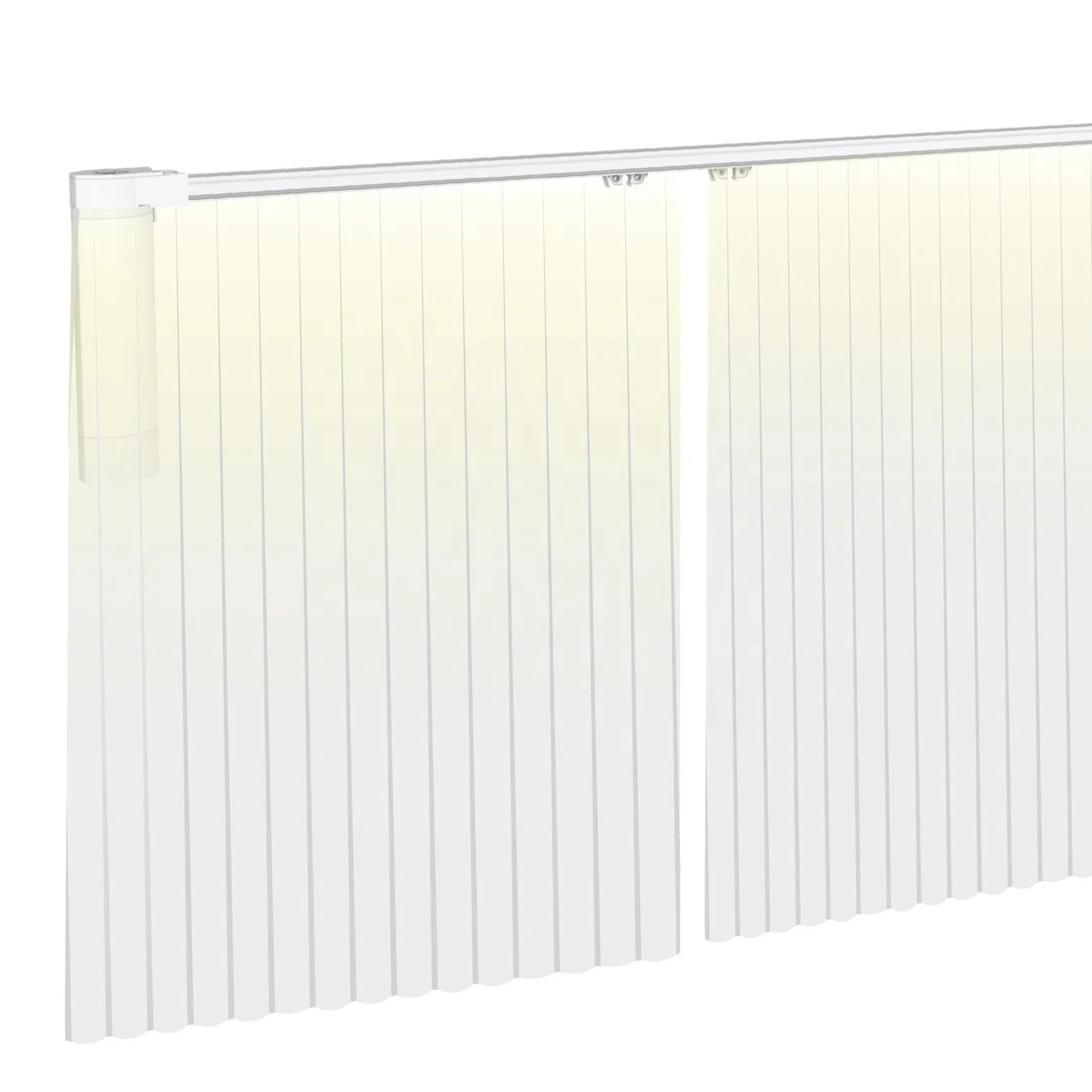 POYAL Smart Tuya Wifi Intelligent Curtain Motor Electric Flexible Curtain Track with Lights Motorized Curtain Rods