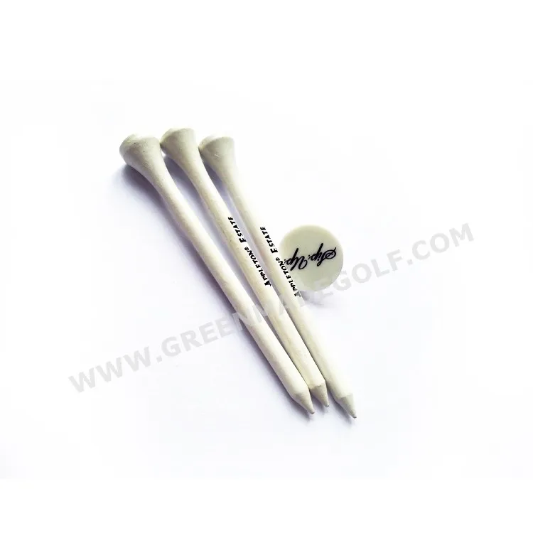 White Logo Printing wooden Golf Tees Easy Return Manufacturers Direct Golf Tees Wholesale Custom Printed tees