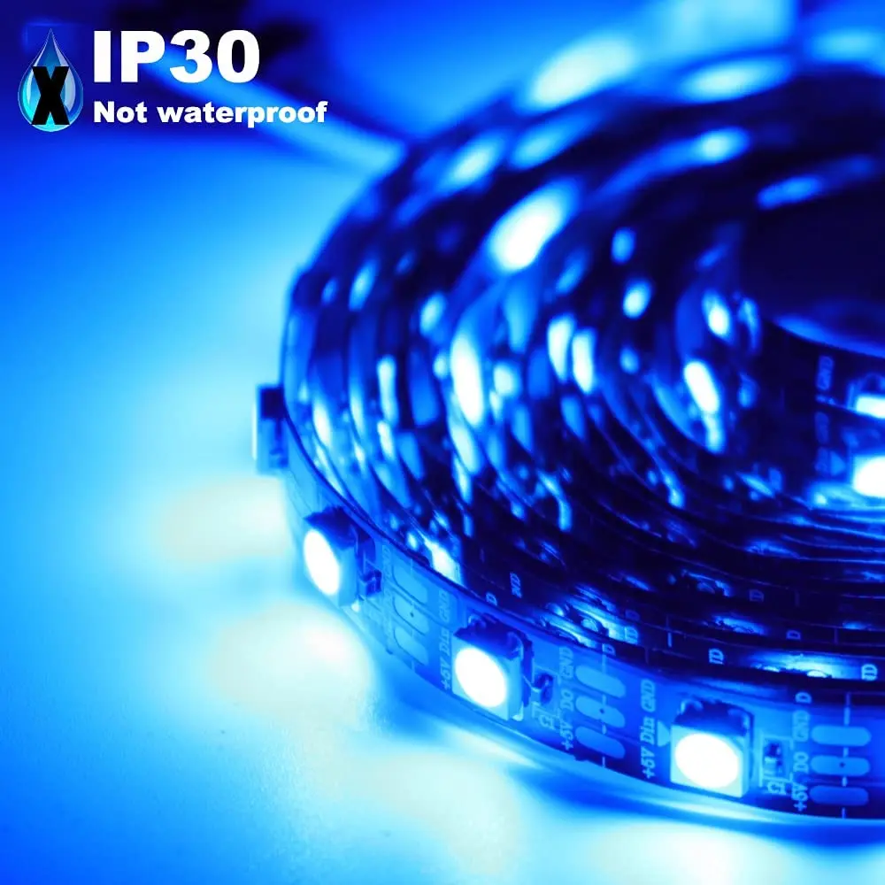 WS2812B WS2812 IndividuaIIy AddressabIe RGB Led Strip Light 20m Kit DC5V Led Transformer Power SuppIy SP108E WiFi ControIIer (60