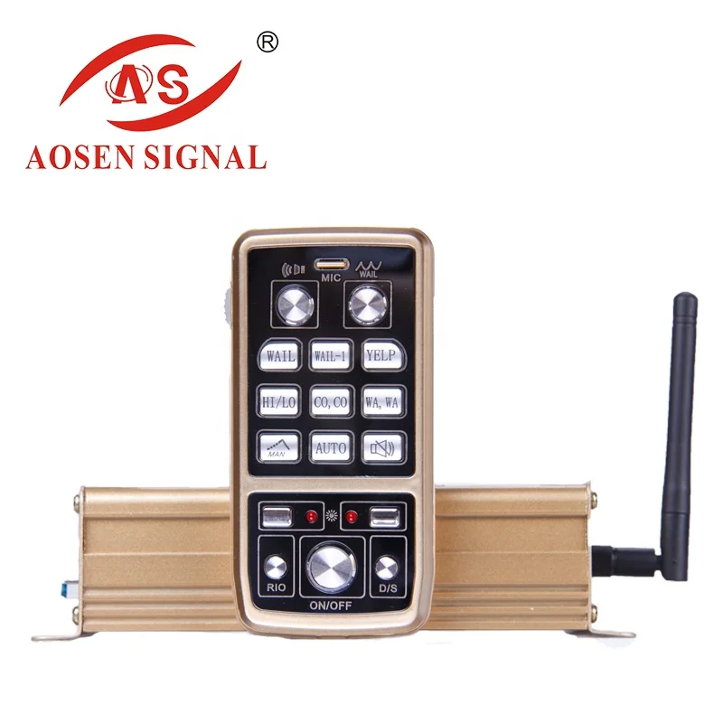 Motorcycle security alarm system with horn and siren speaker AS-320