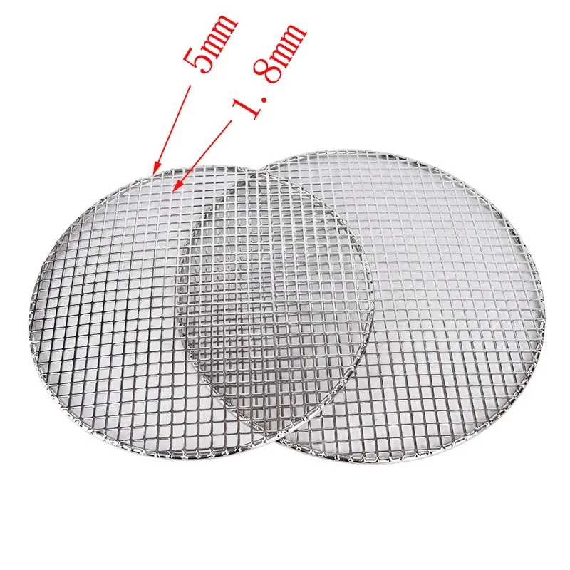 Stainless Steel Round BBQ Net Barbecue Grill Meshes Cooling Rack Steam Baking Rack Outdoor Wire Net
