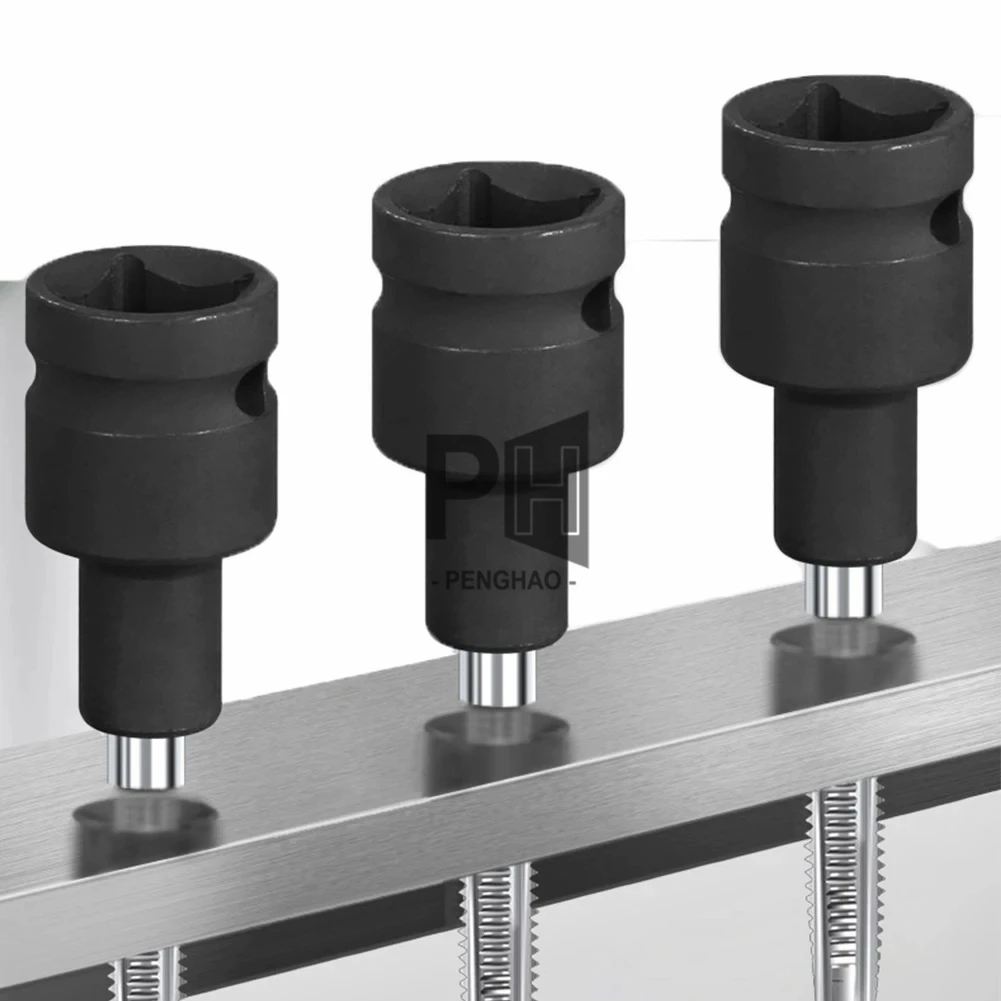 High Quality Steel 1/2 Inch Square Tap Socket M6-M24 Square Driver Tap Die Socket Adapter Pumatic Ratchet Wrench