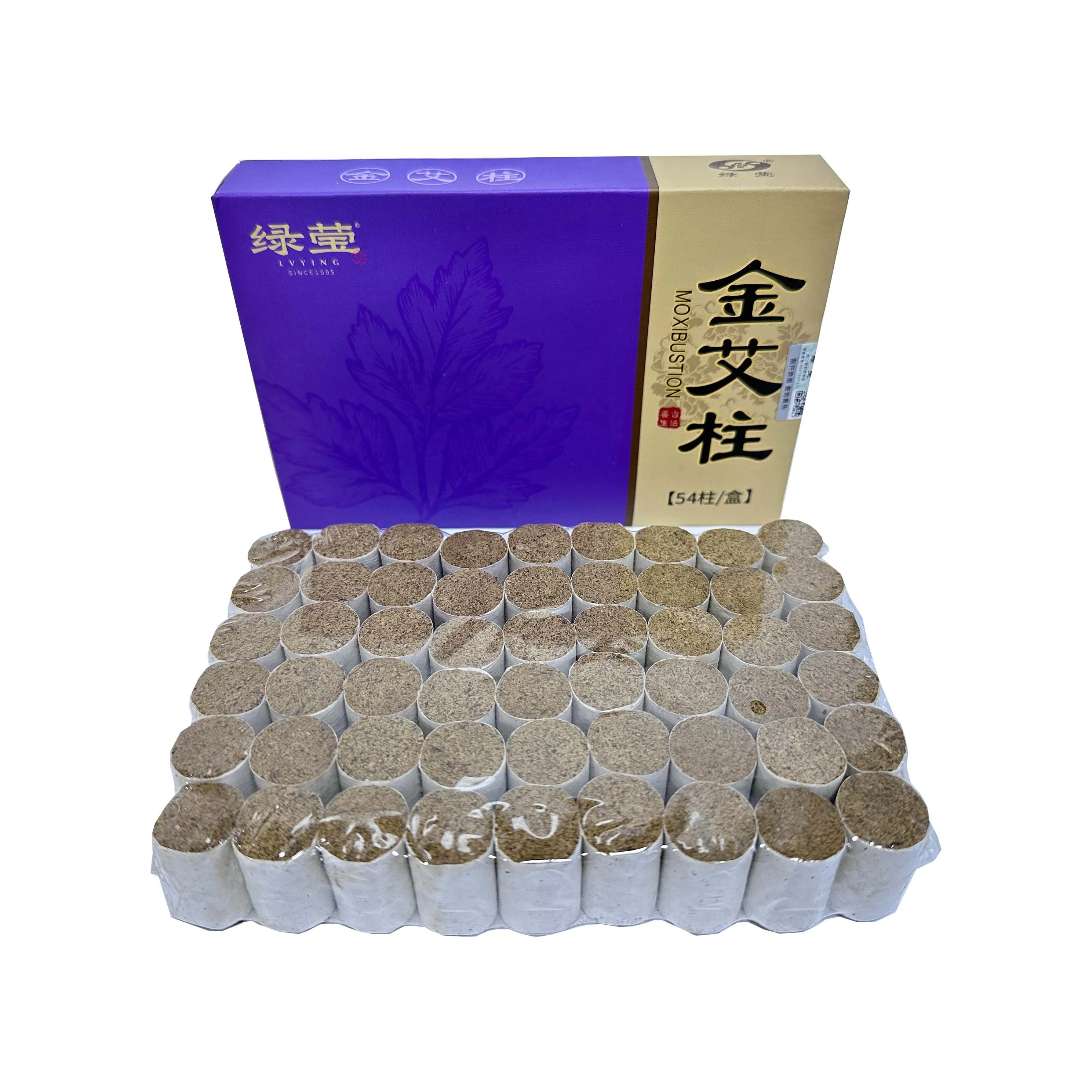 Wholesale High Quality Chinese Traditional Moxibustion Roll 54cones  Moxa Stick Moxa Cone