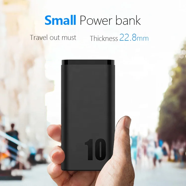 Интеллектуальный power bank Портативный power banks 10000 мАч type-c Быстрая зарядка для смартфона