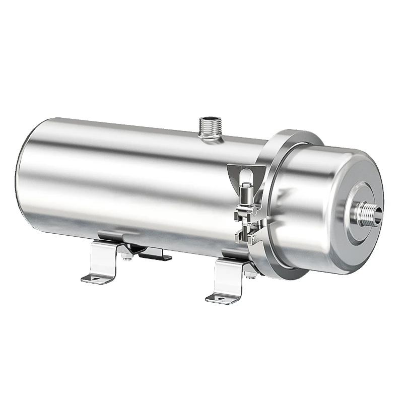 Stainless Steel Large Flow Whole House Water Purifier 8000L/H Manual PVDF Ultrafiltration Membrane Filter 0.01 Micron Washable