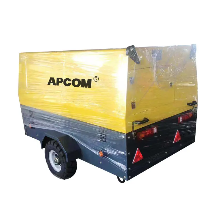  Новинка 2021 APCOM 145 psi 185CFM 185 CFM 8bar дизельный винтовой воздушный компрессор для шахты и сверления домкрата
