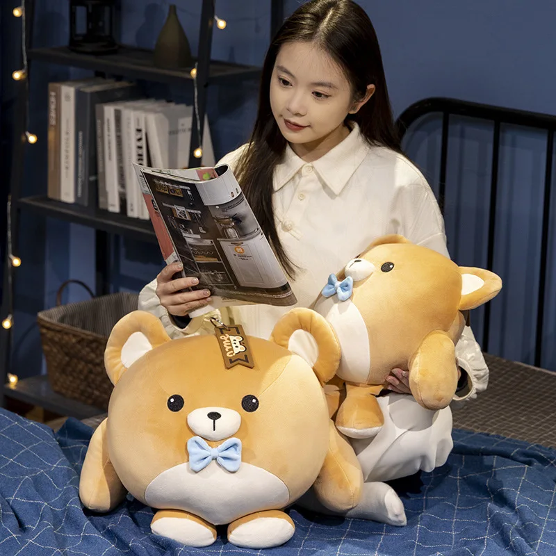 Mengai Genuine Puff Party Lost Heart Bear Plush Toy Cute Cartoon Doll Doll For Girls Birthday Gift Cushion