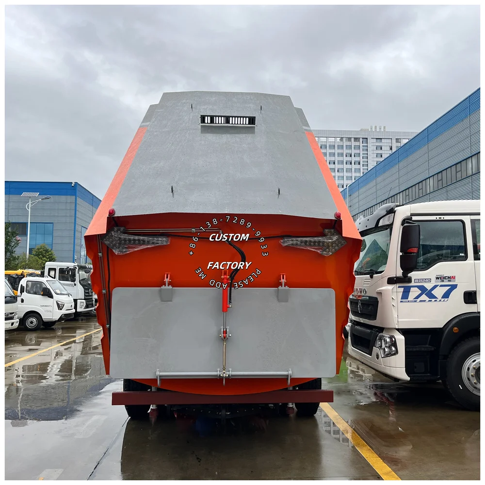China Factory sale good price Dongfeng 16 cube Road Washing and Sweeping Truck Road Sweeper Truck for sale factory export