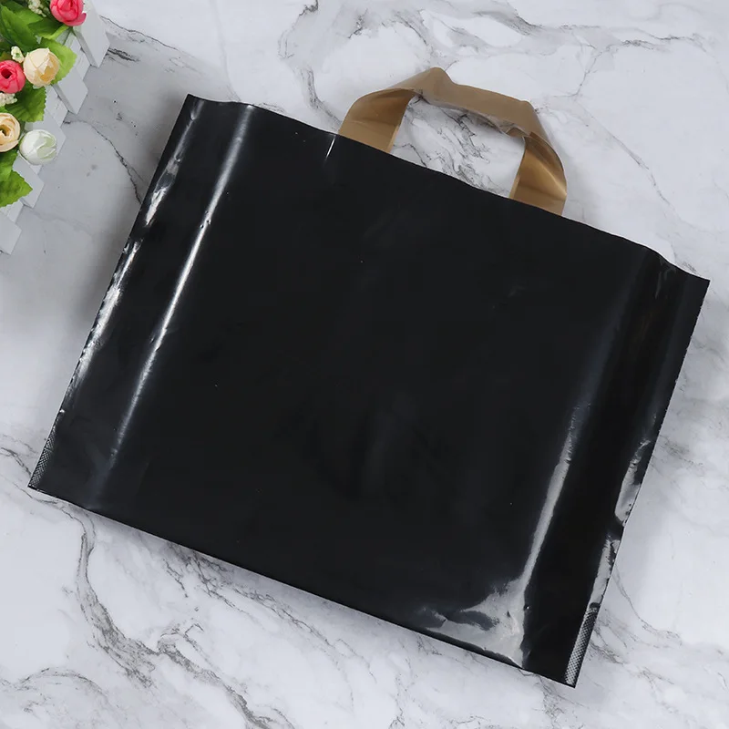 YC Custom Printed Logo Plastic Shopping Bags  Compostable Eco Friendly Shopping Packaging Tote Plastic Produce Bags