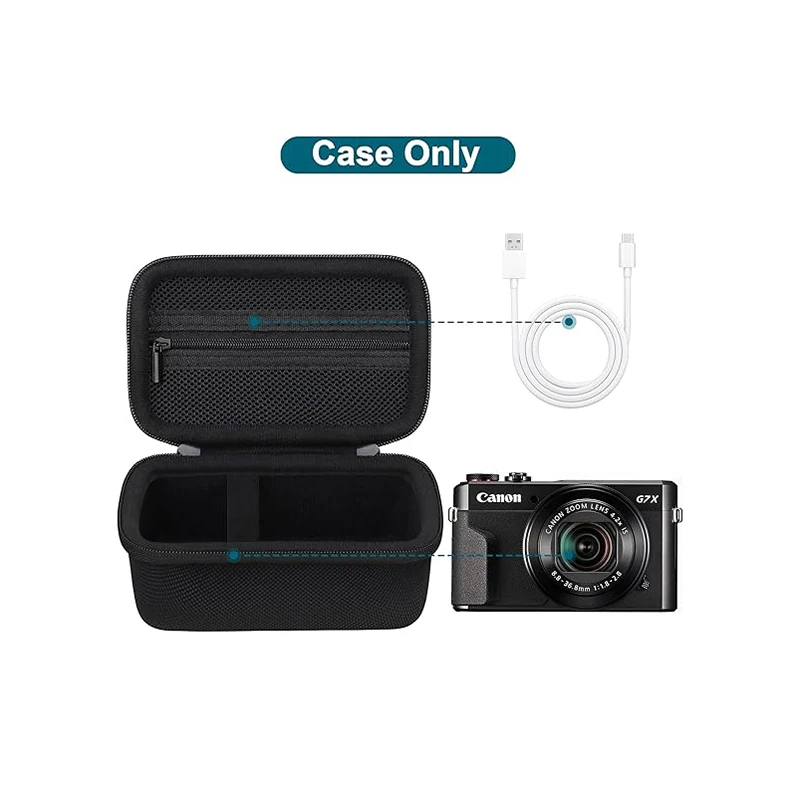 Factory Shockproof Portable Travel EVA Hard Carry Packaging Pouch Protect storage box  Digital Cameras Carrying Storage case