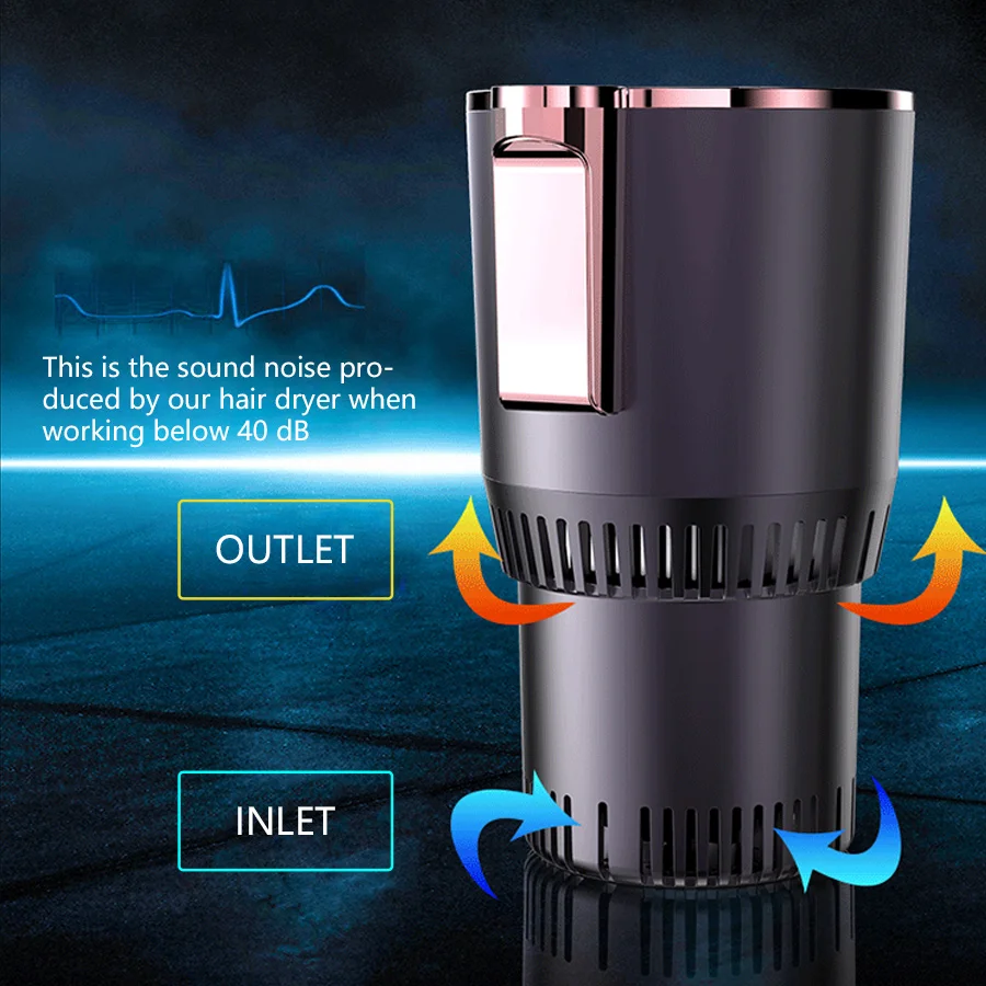 
Dc 12V Electric Mini Fridge Cup Car Drink Cooling Heating Holder Car Cup Holder Tablet For Truck 