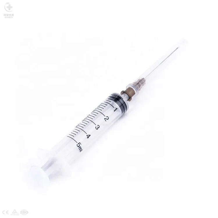 Chinese Prices Medical Products Disposable 0.5mL 1mL 2.5mL 3mL 5mL 10mL Vaccine Luer Lock Injection Hypodermic Jeringa Syringe